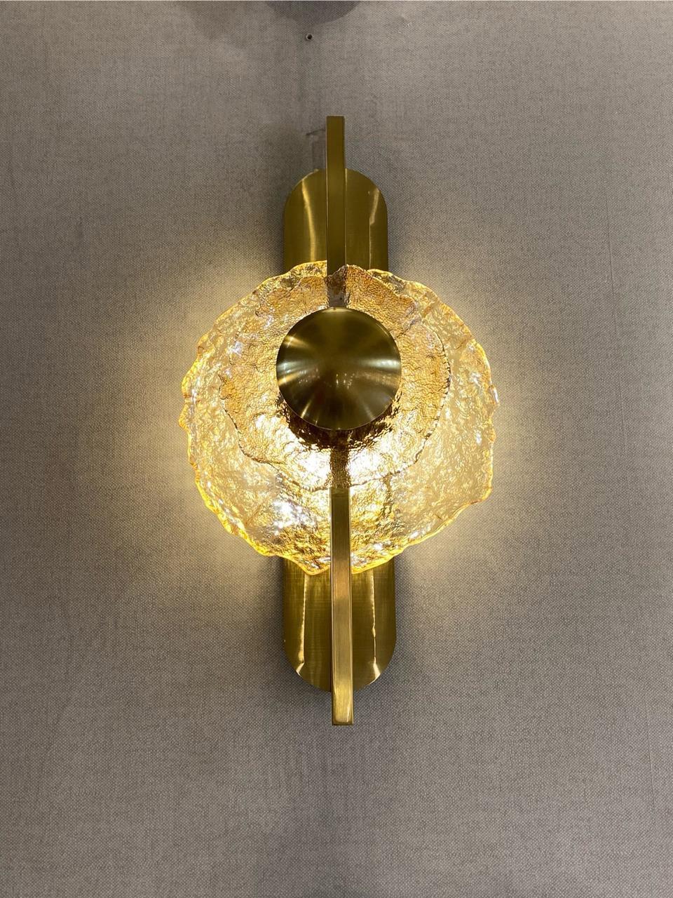 Luxe Amber Glow Wall Sconce