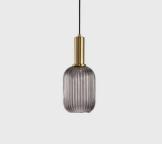 Luna Ribbed Glass Pendant Light