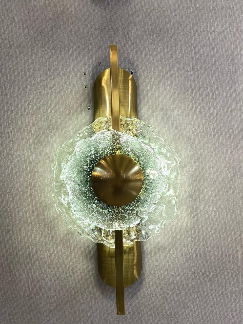 Modern Elegance Frosted Glass Wall Sconce