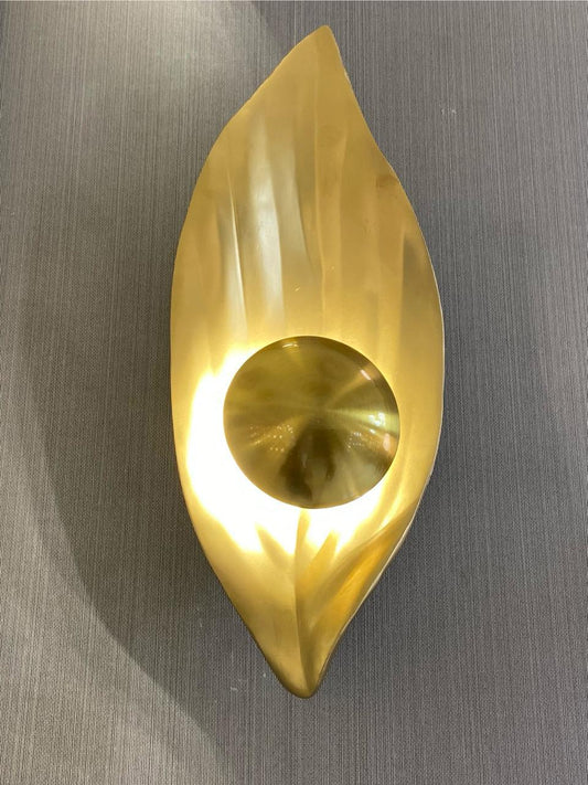 Golden Leaf Wall Sconce